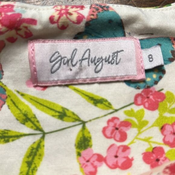 GIRL August Butterfly Dress, size 8 - Picture 4 of 5